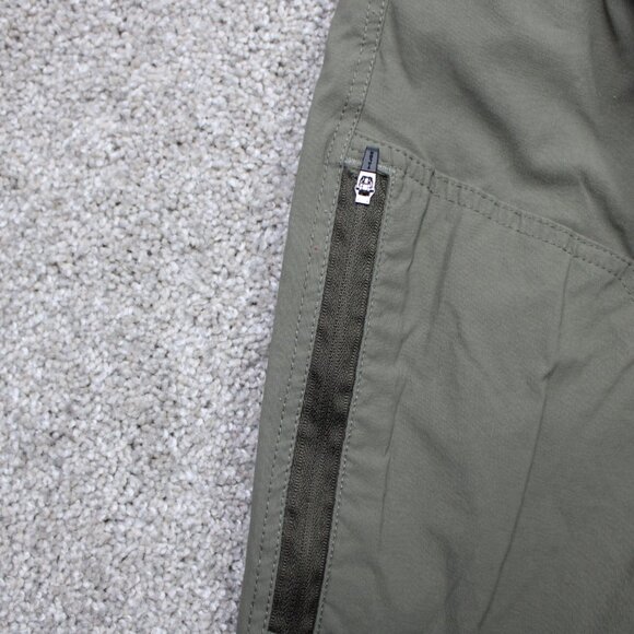 Eddie Bauer Pants Mens 38x26 Green Fleece Lined Tech Nylon Stretch Cargo Pocket - Picture 10 of 16